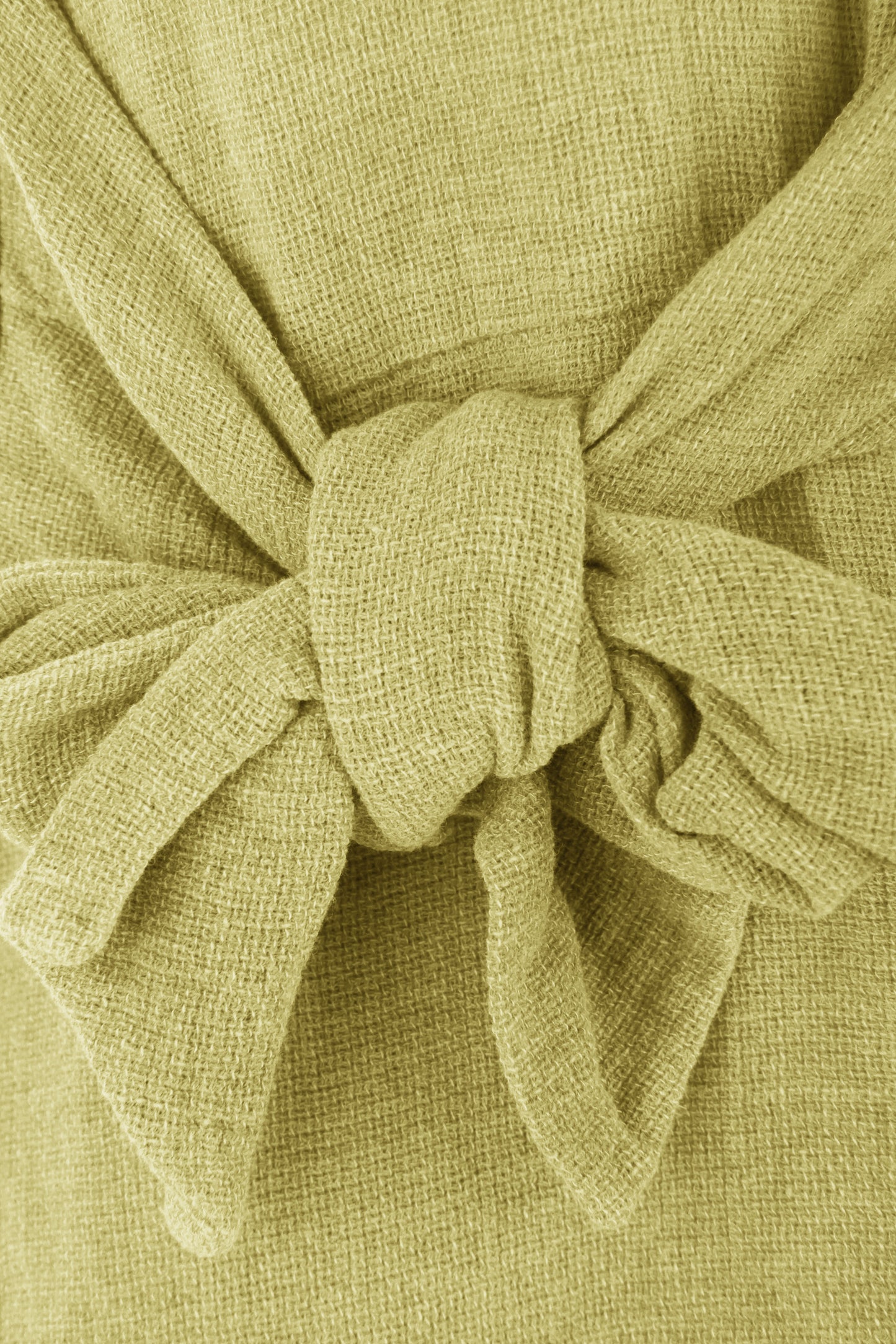 Side Tie Hopsack Linen Top
