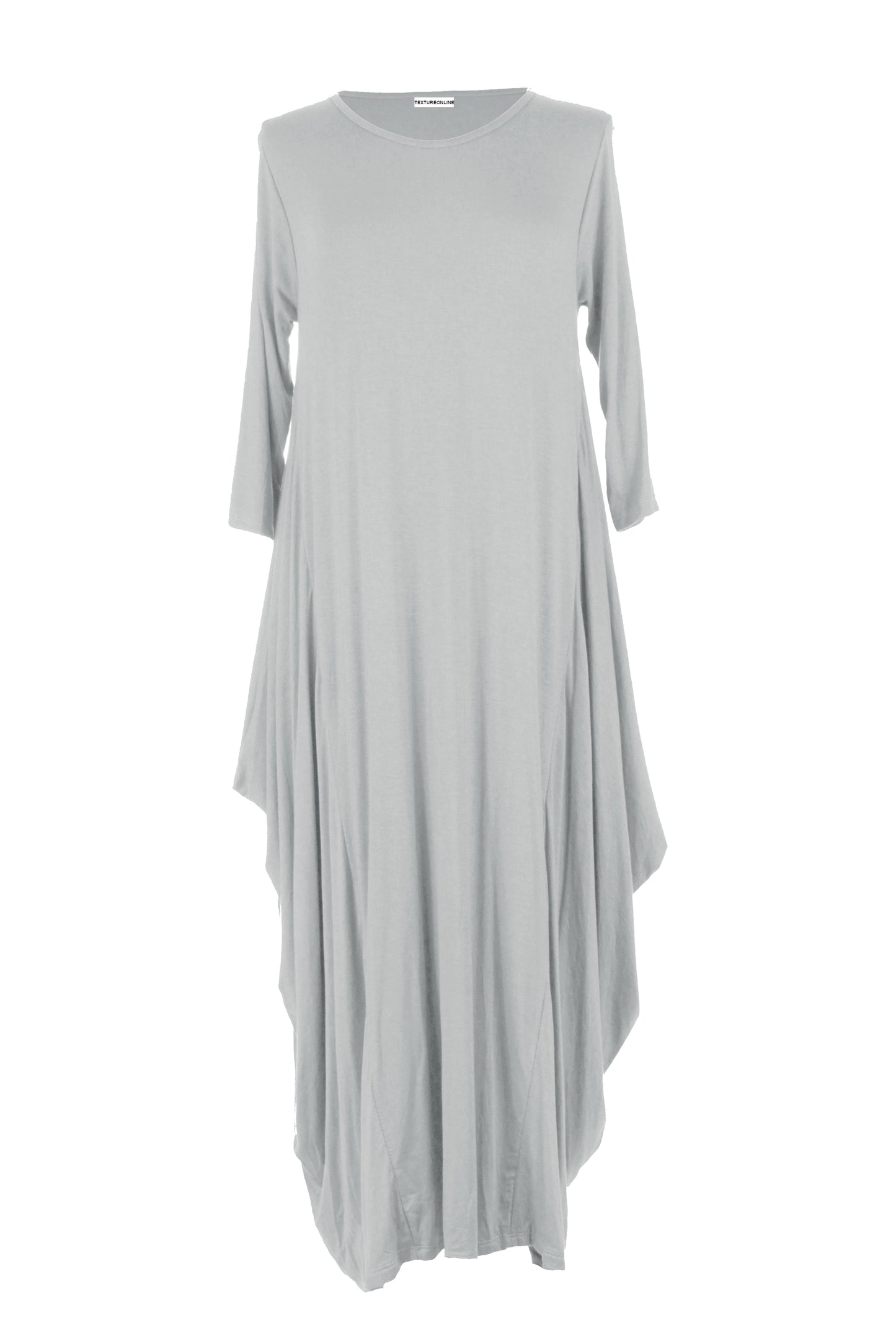 3/4 Sleeve Draped Dress