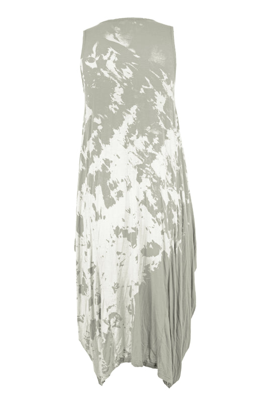 Sleeveless Splash Midi