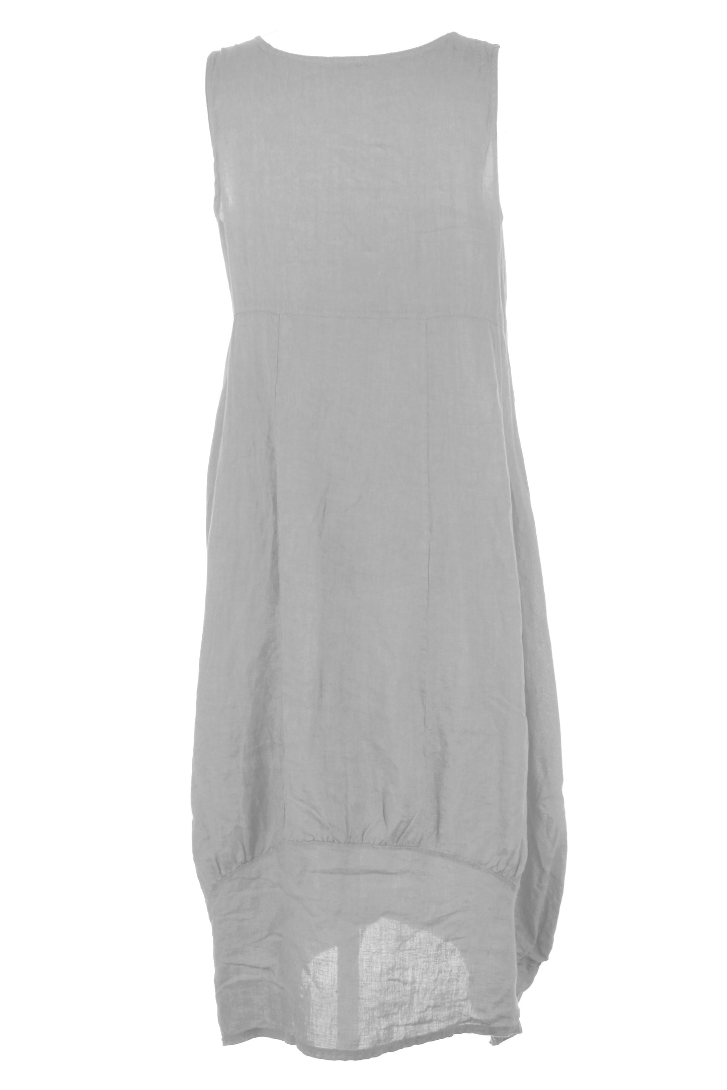 Square Neck Linen Dress