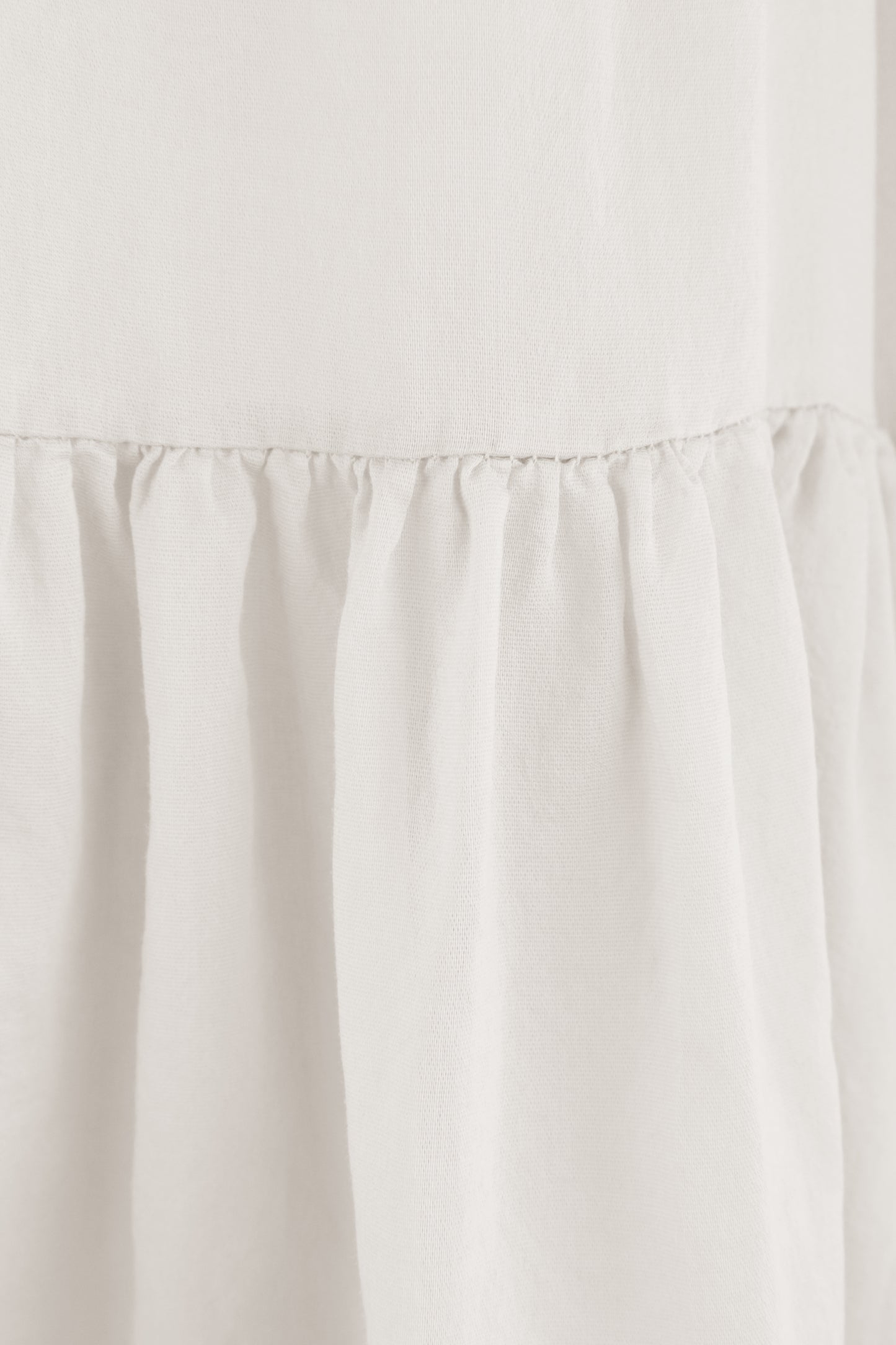 Tiered Silk Skirt