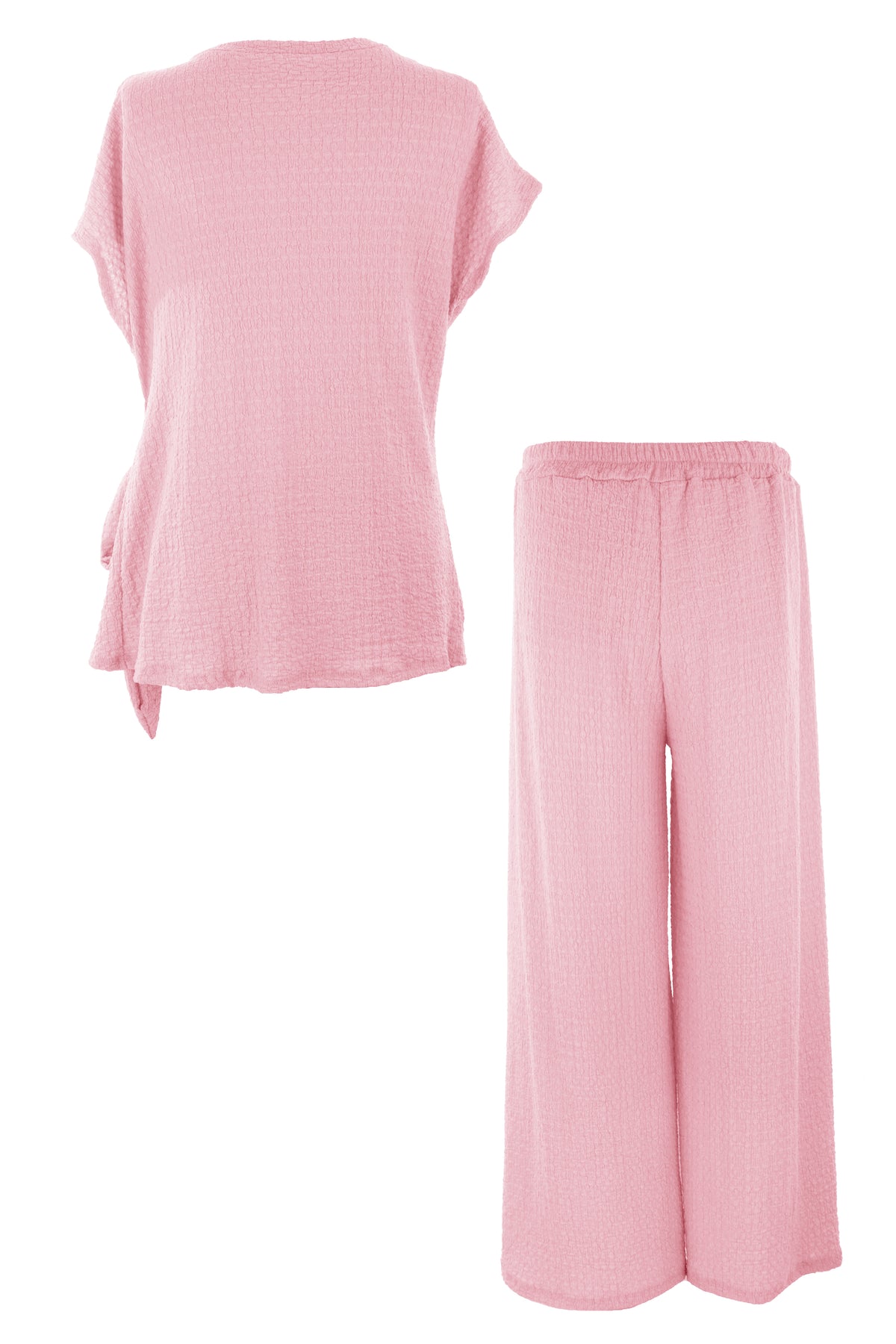 Side Tie Top Trouser Set