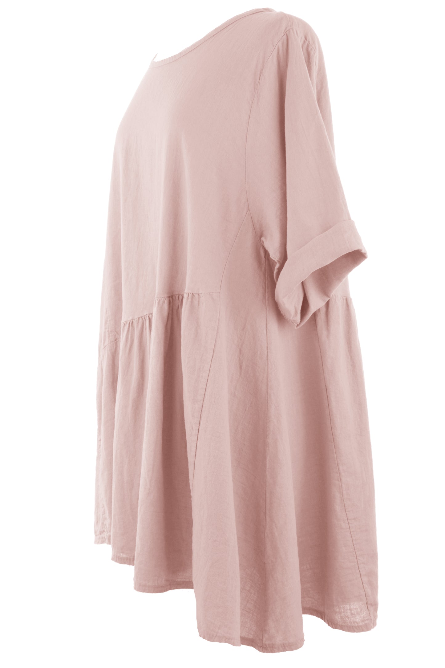 Pleat Panel Linen Tunic
