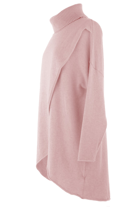 Polo Neck Flap Front Jumper