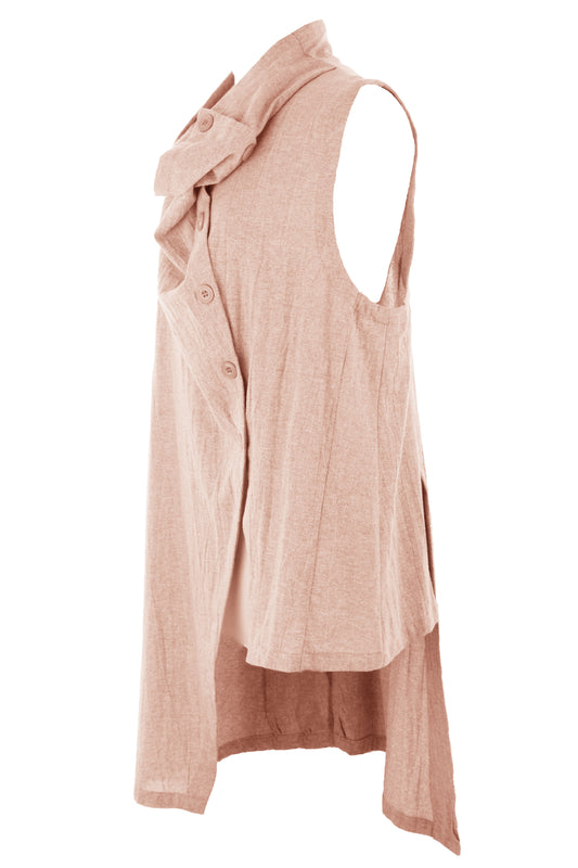 Sleeveless Asymmetric Top