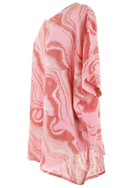Abstract Print Cotton Kaftan
