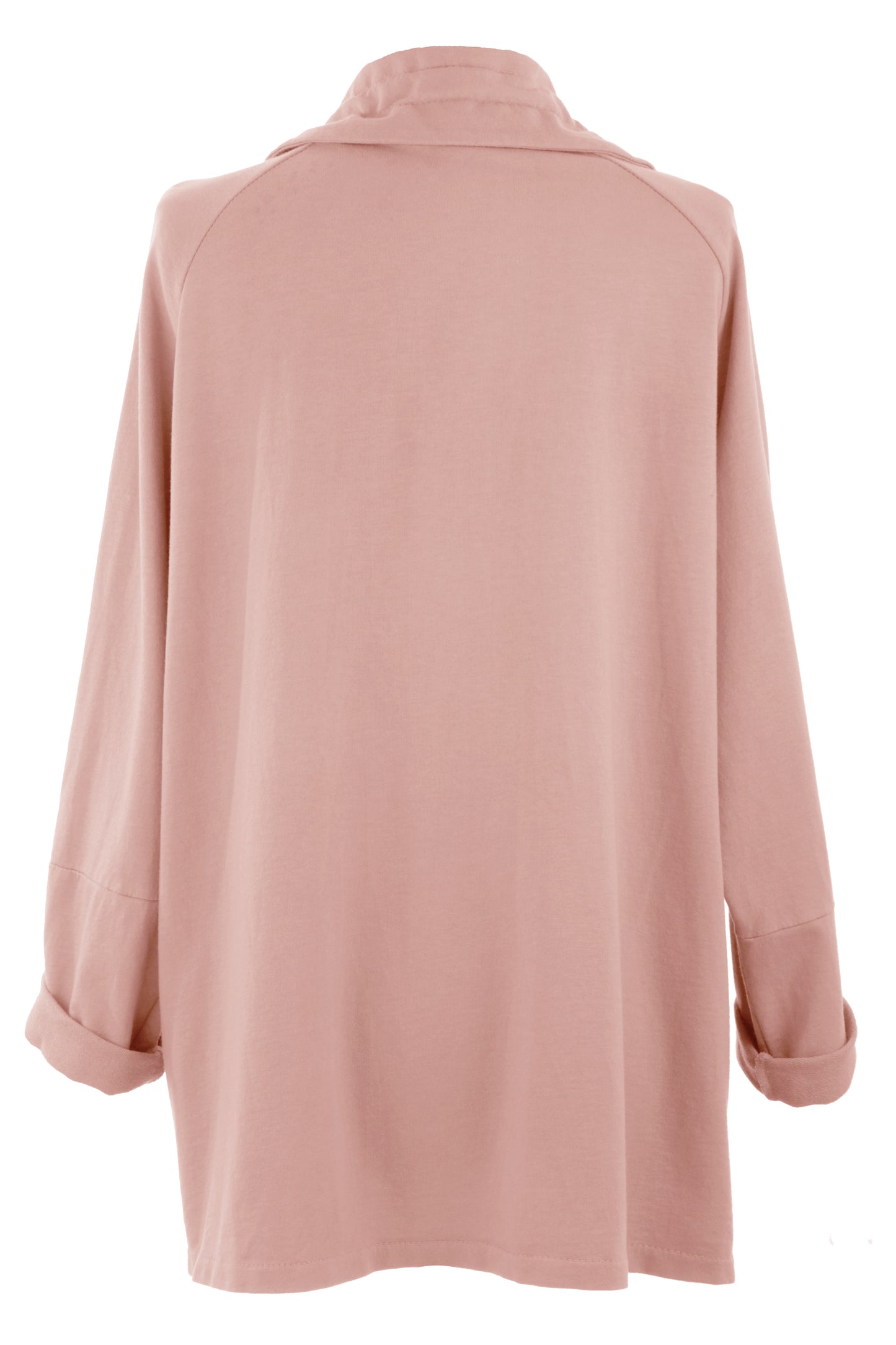 Rushed Collar Jersey Jacket