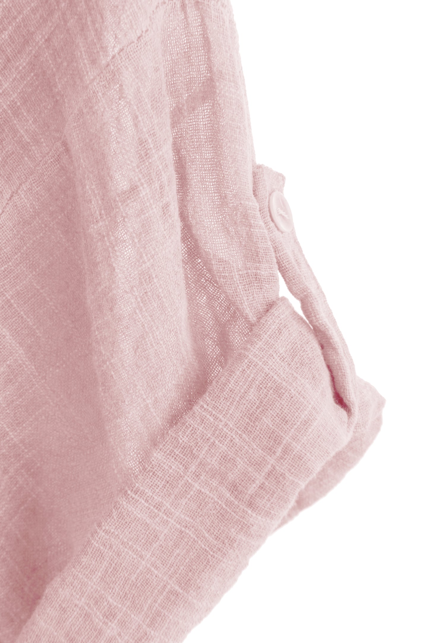 V Neck 2 Pocket Cotton Midi