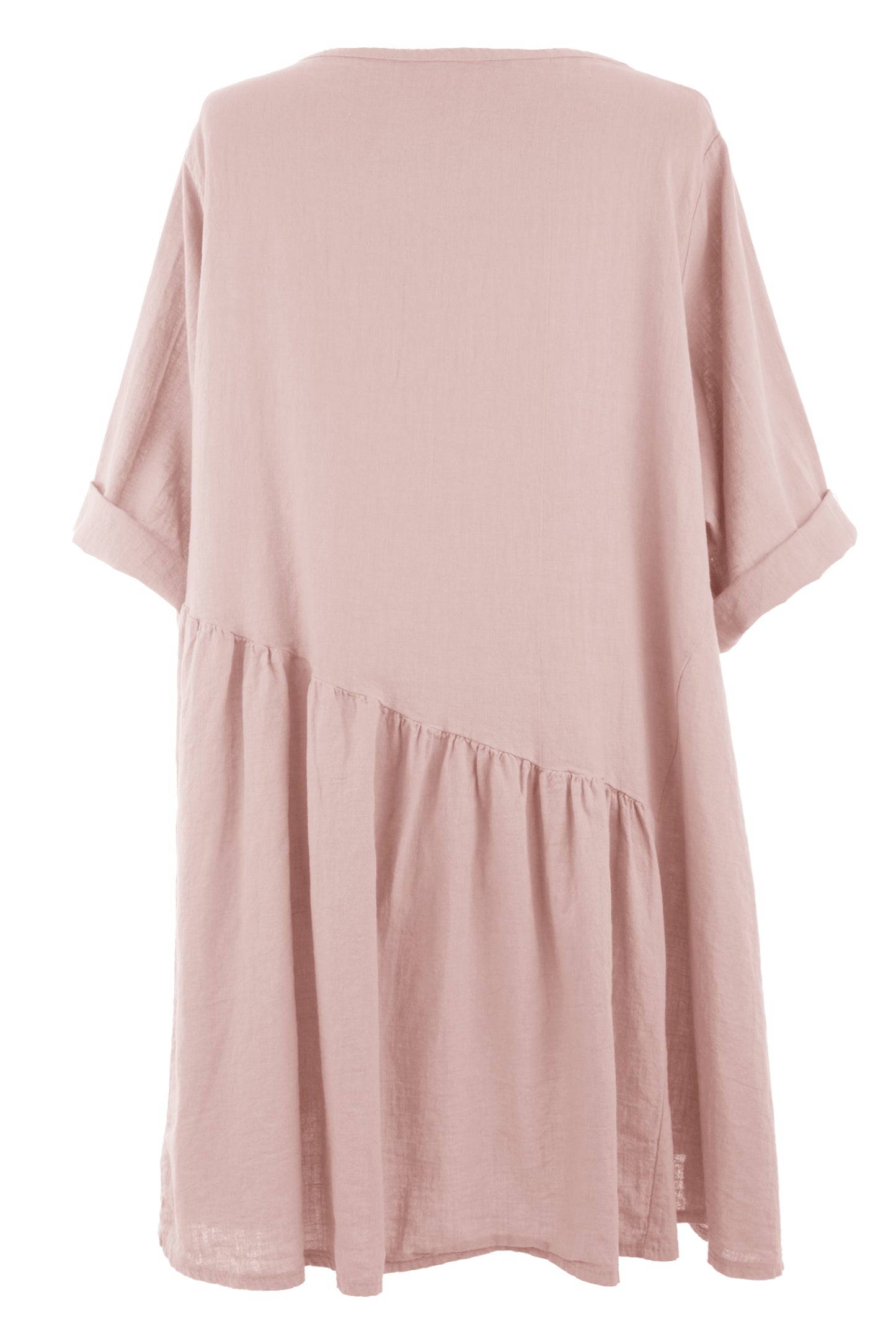 Pleat Panel Linen Tunic