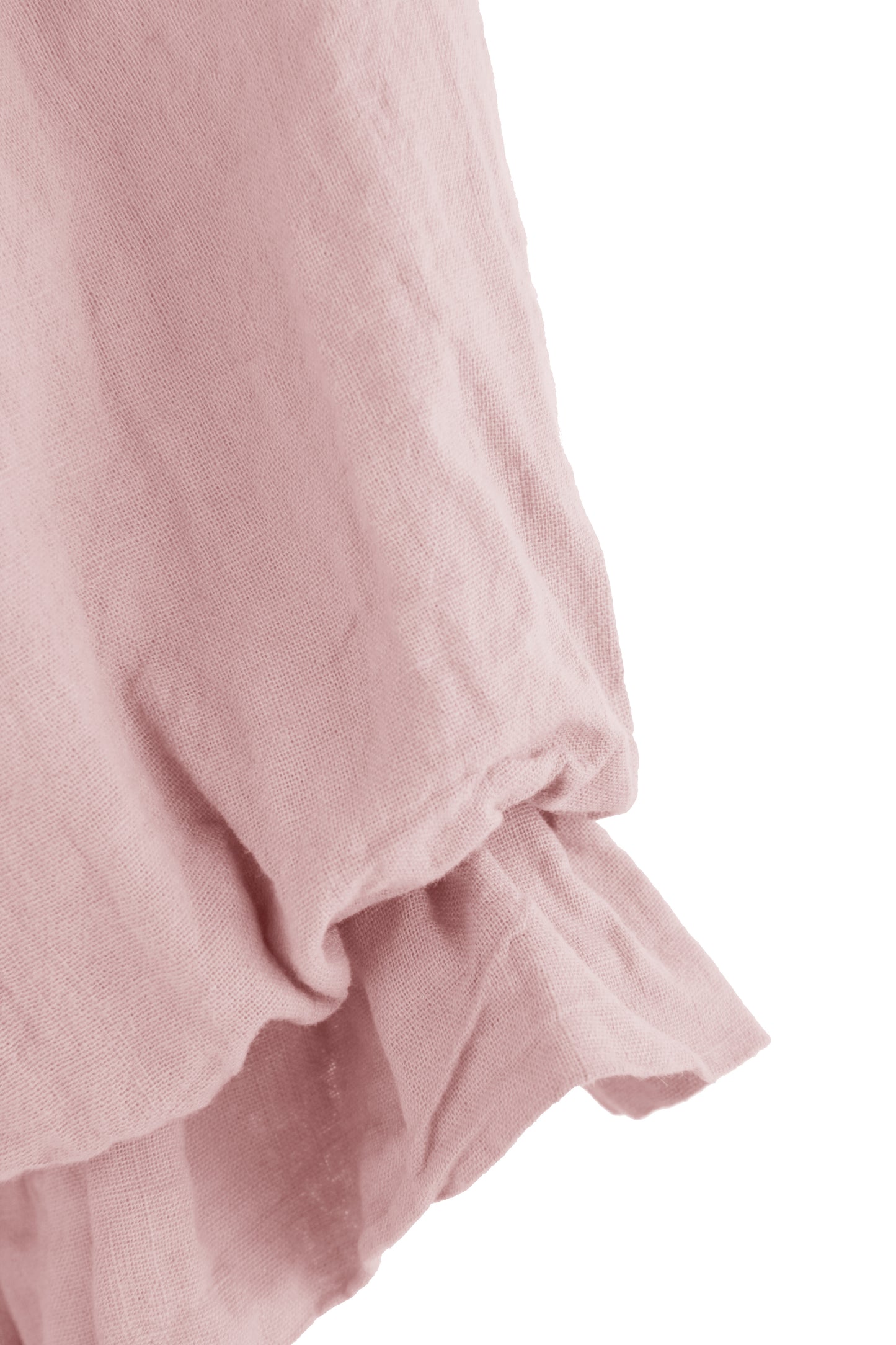 3/4 Balloon Sleeve Linen Shirt