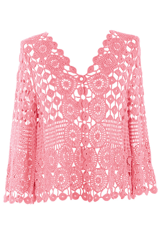 Crochet Button Cardigan