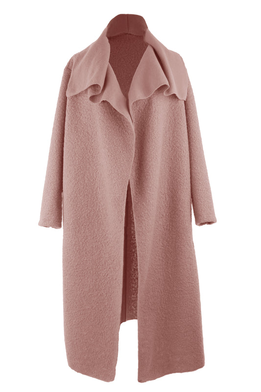 Plain Boucle Coat