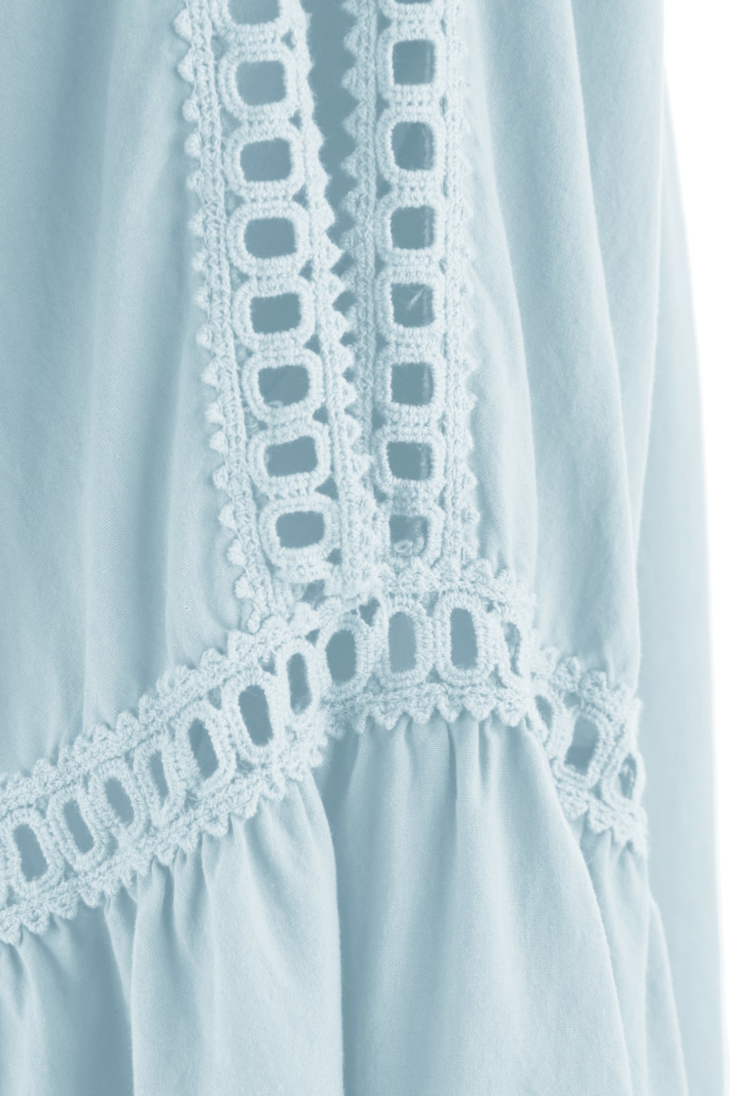 Crochet Trim Cut-out Shoulder Top