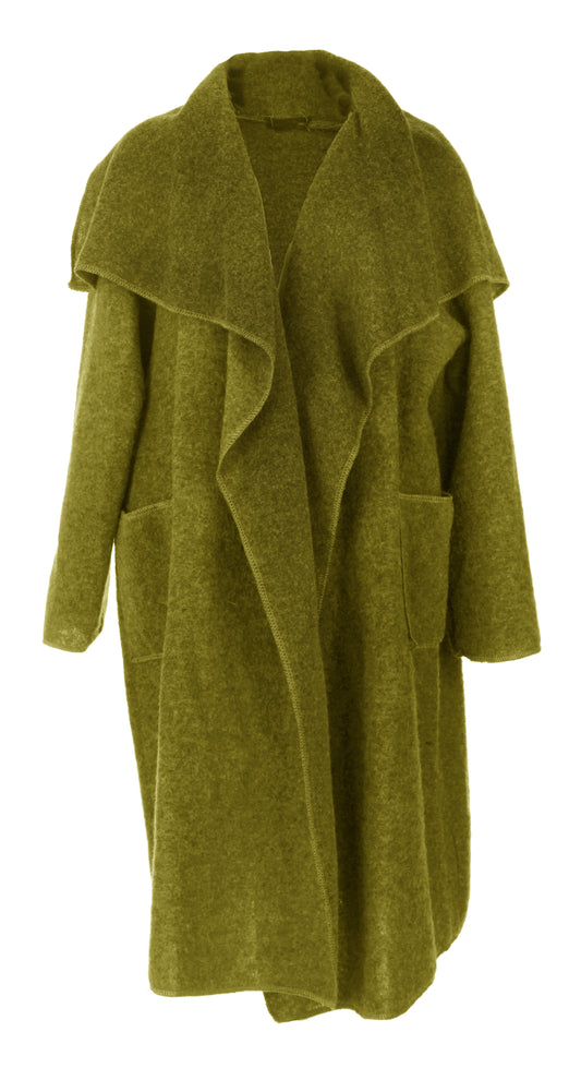 Waterfall Boiled Wool Coat