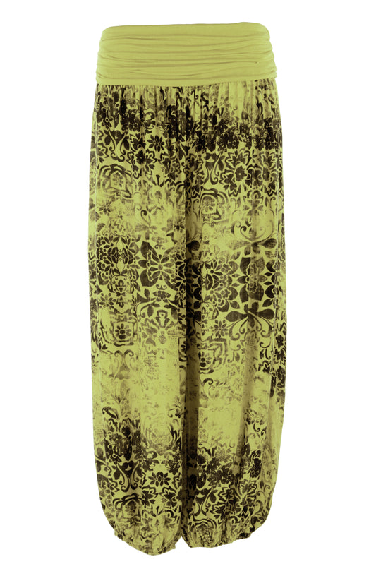 Floral Print Harem Trouser