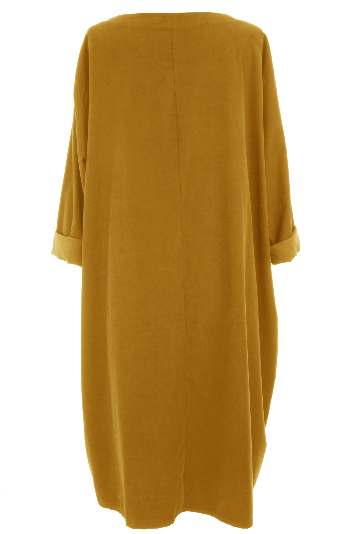 2 Pocket Button Detail Corduroy Midi