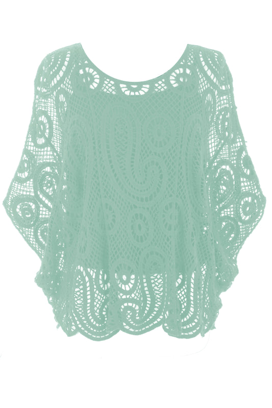Paisley Crochet Top with Vest
