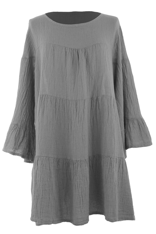 Tiered Teabag Linen Tunic