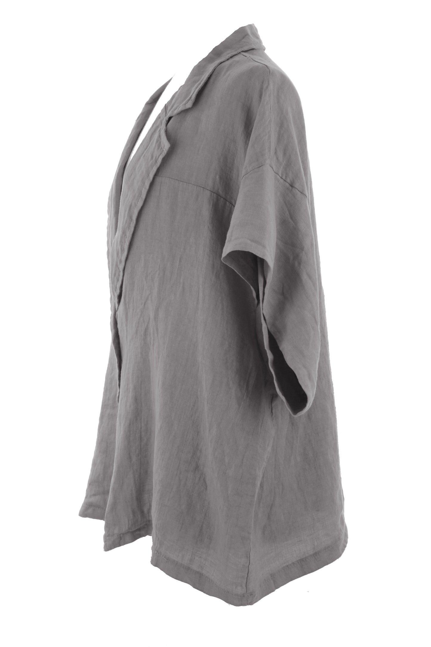 One Button Linen Jacket