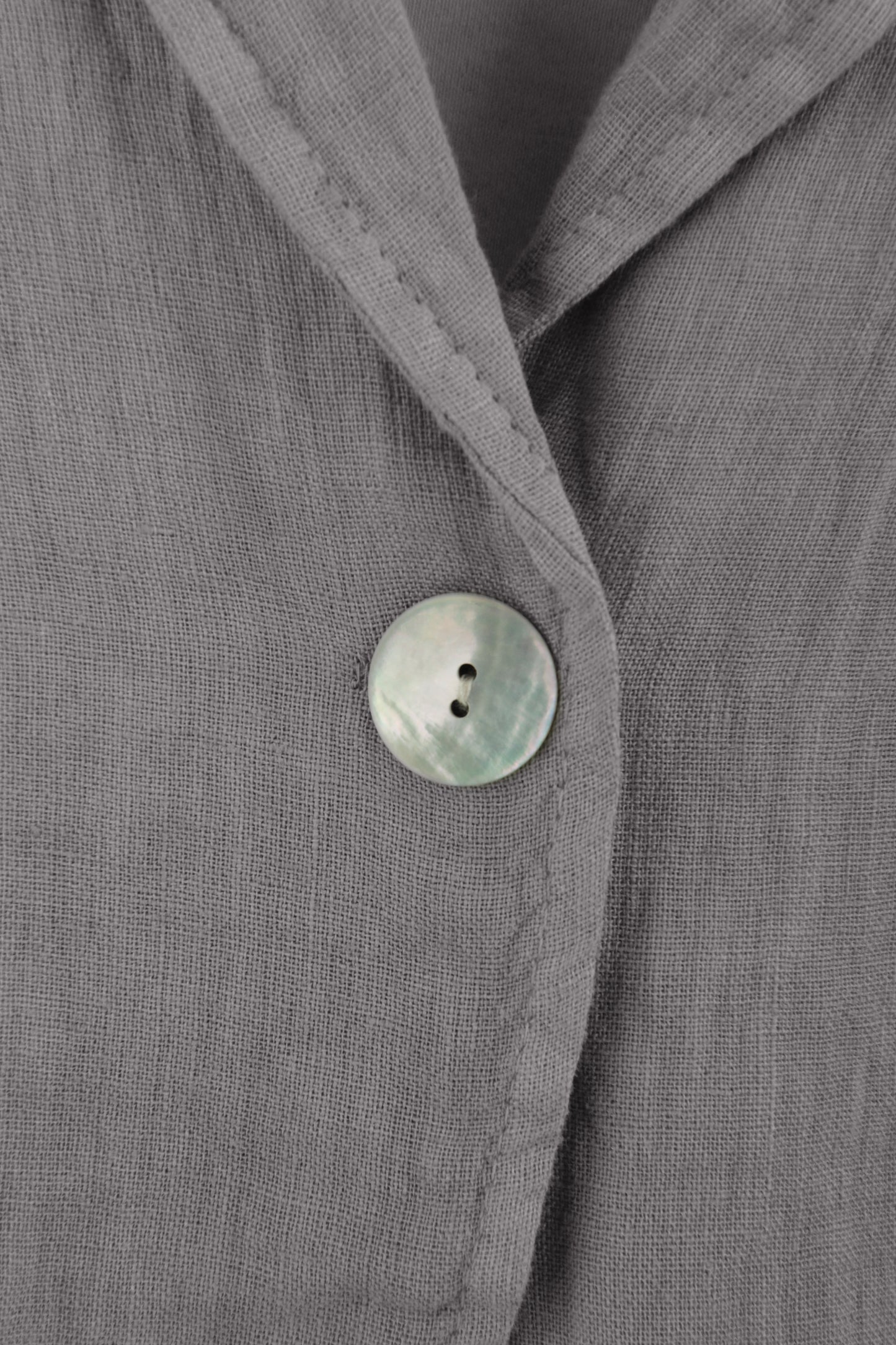 One Button Linen Jacket