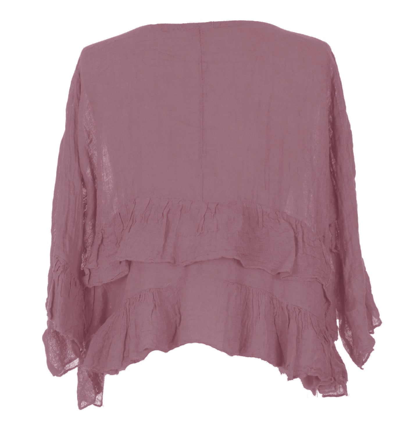 Frill Hem Linen Top