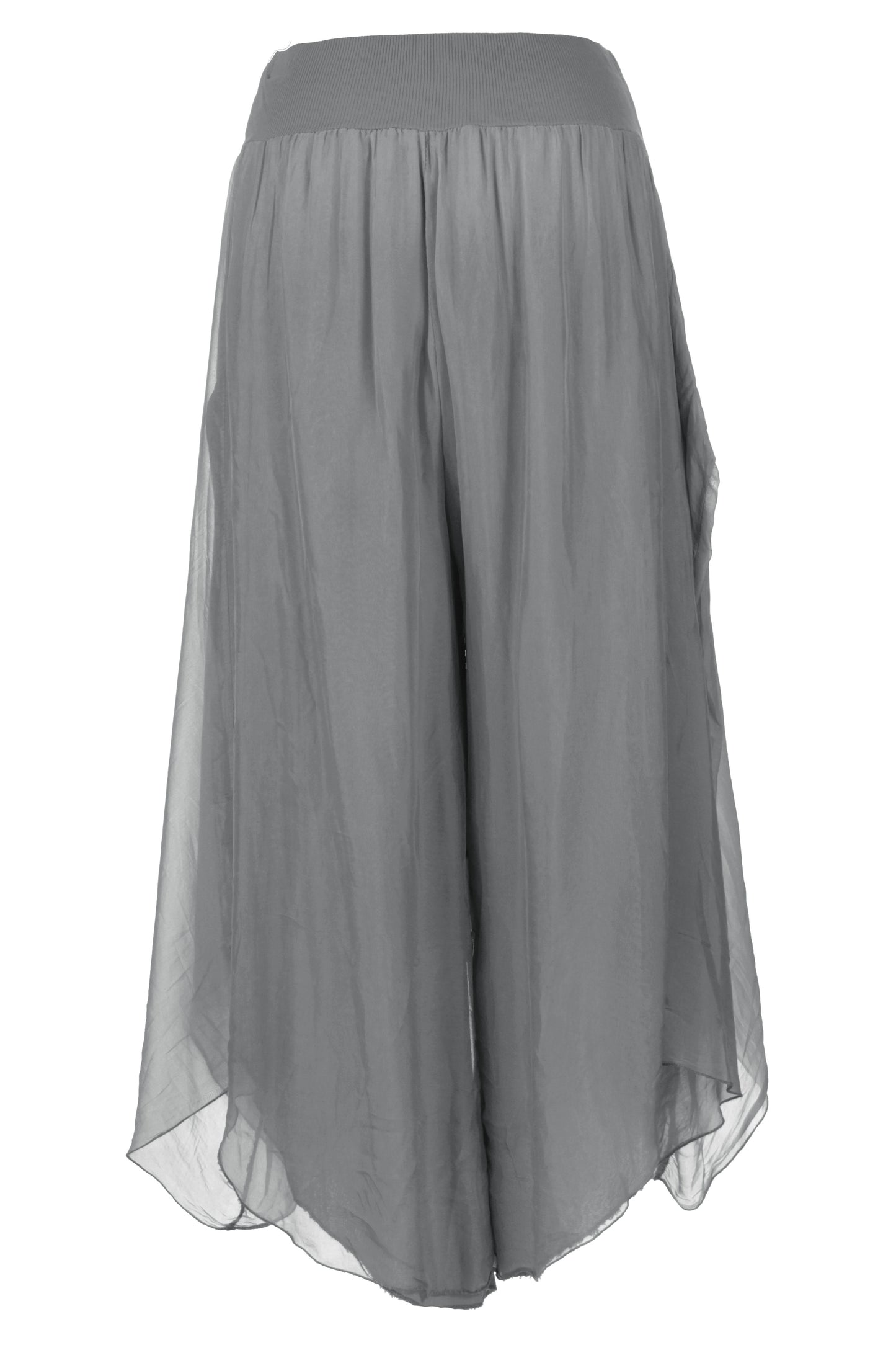 Flap Overlay Silk Trouser