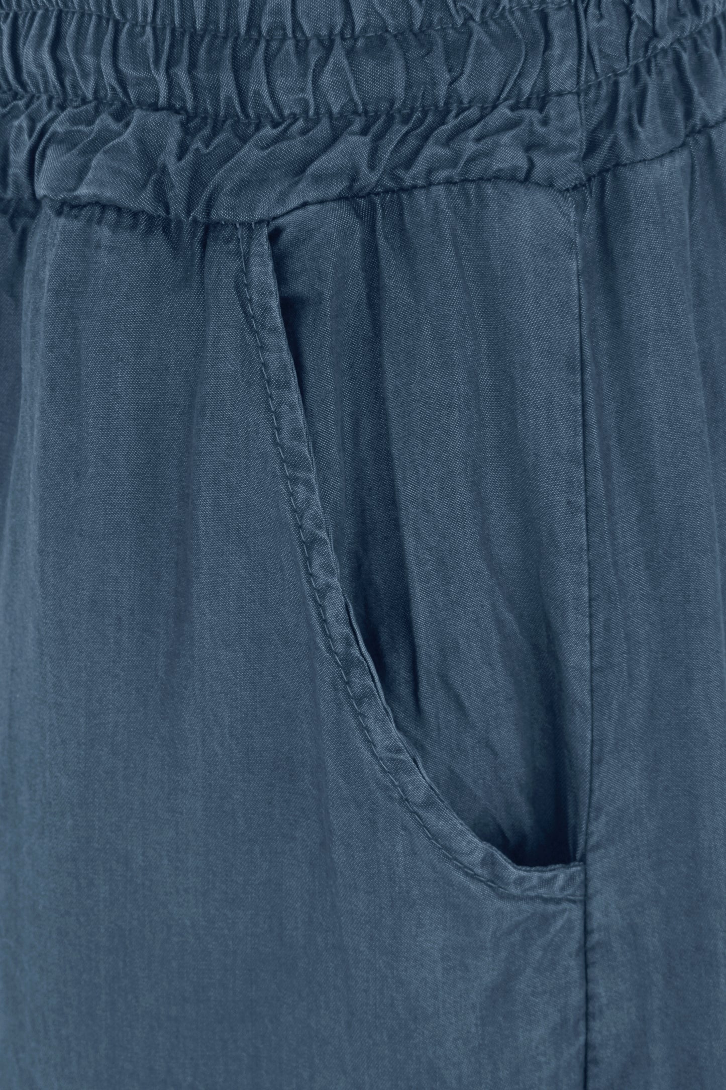 Wide Leg Denim Trouser