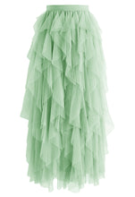 Load image into Gallery viewer, Ruffle Tulle Midi Skirt
