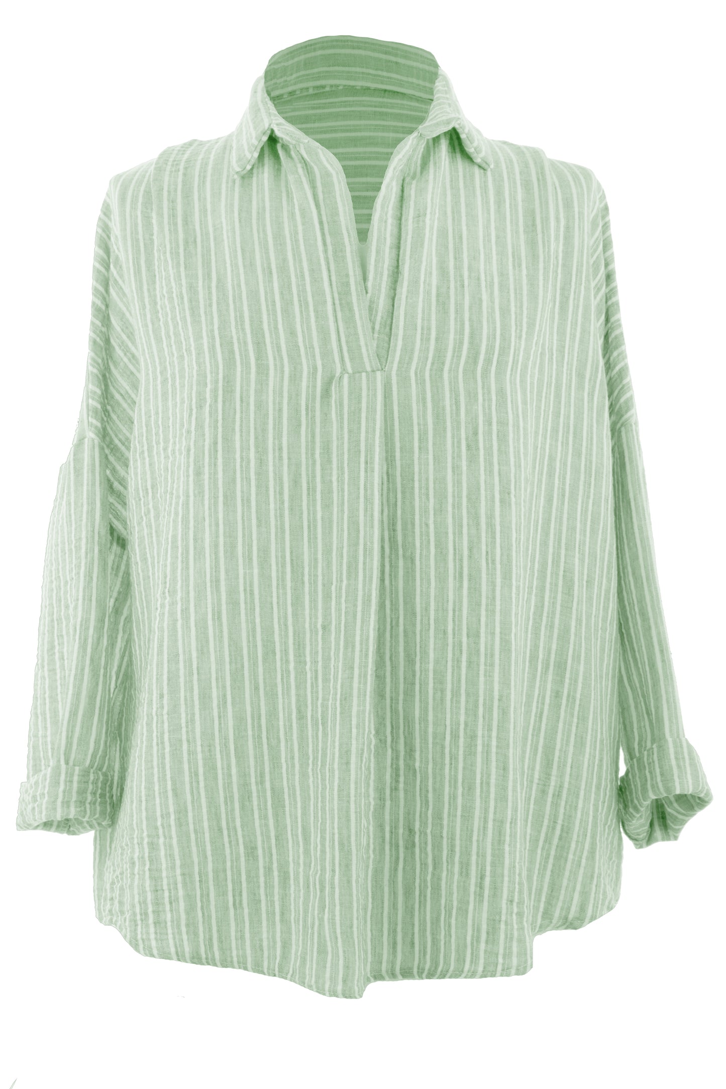 Collar Stripe Top