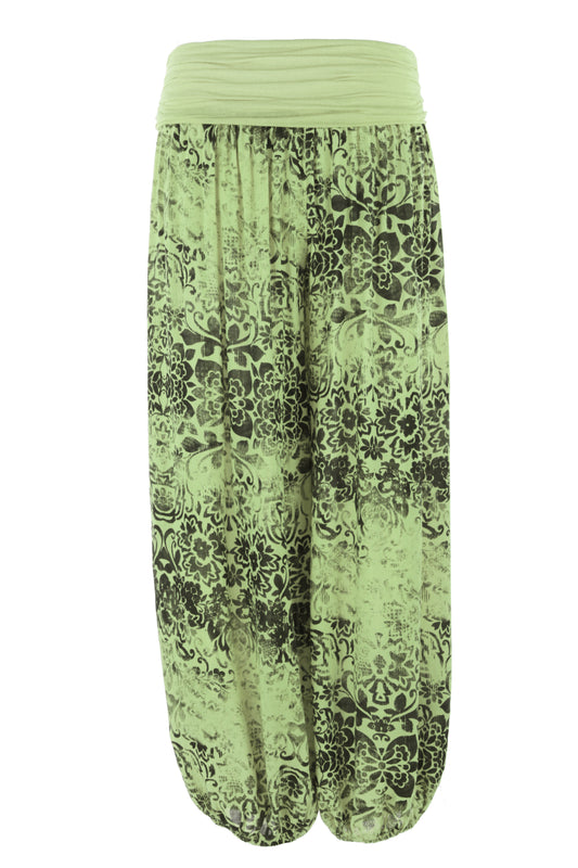 Floral Print Harem Trouser