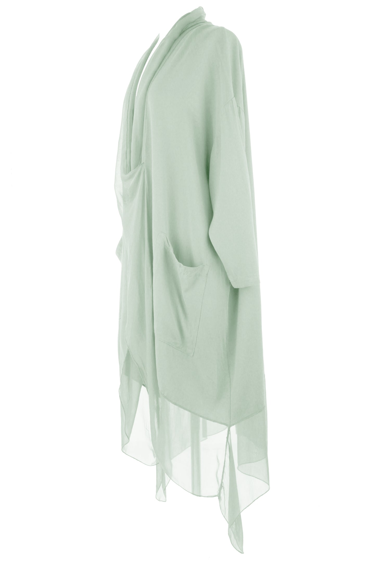 Crossover Silk Panel Tunic