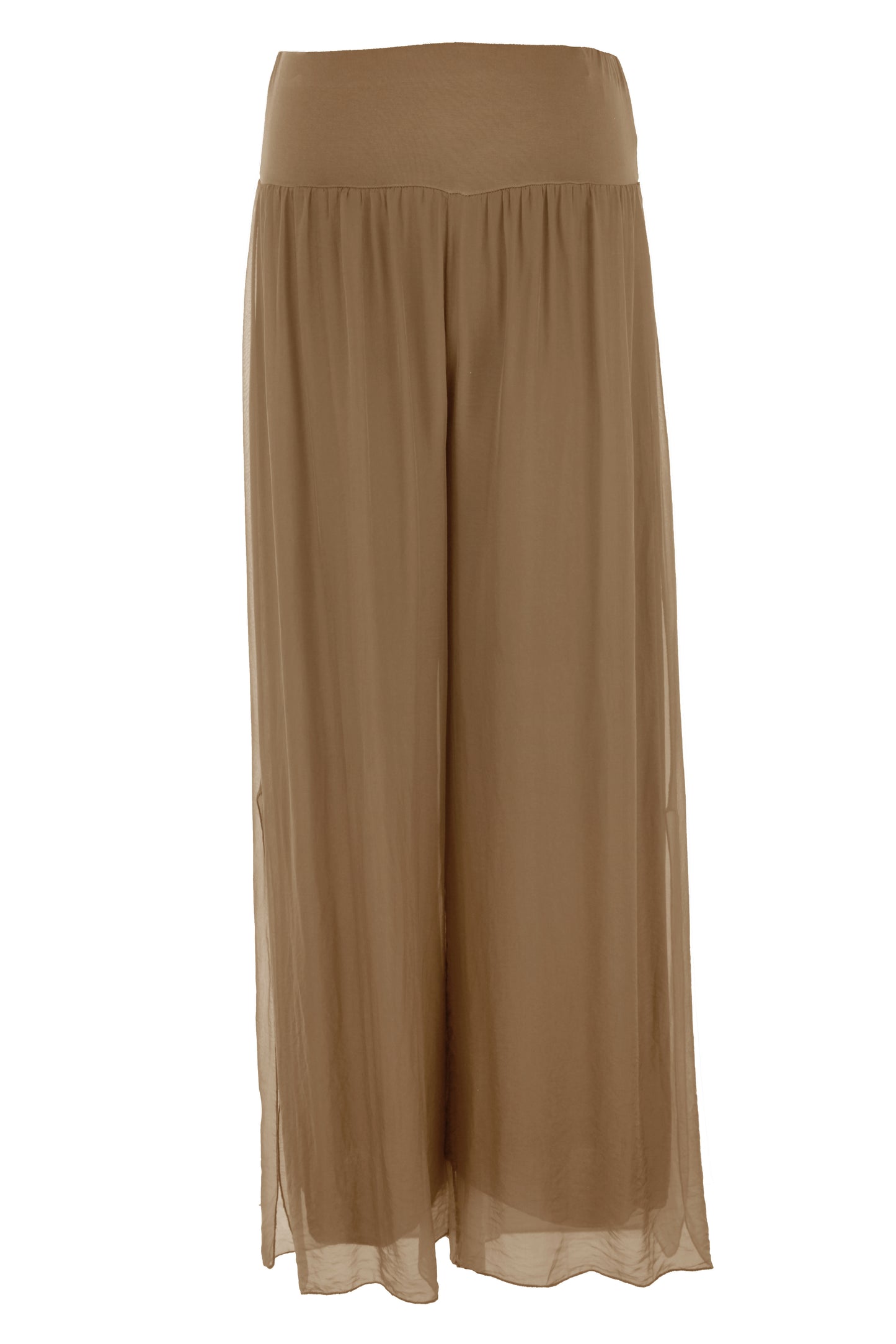 Wide Leg Silk Trouser