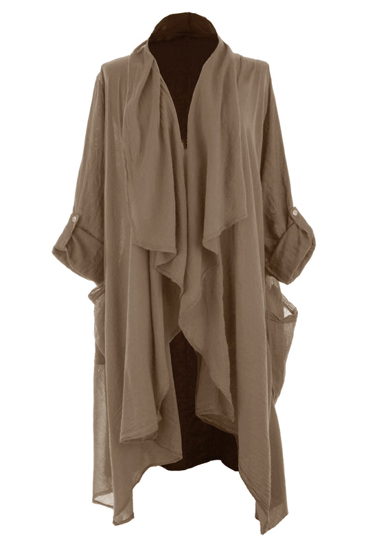 Waterfall Linen Jacket