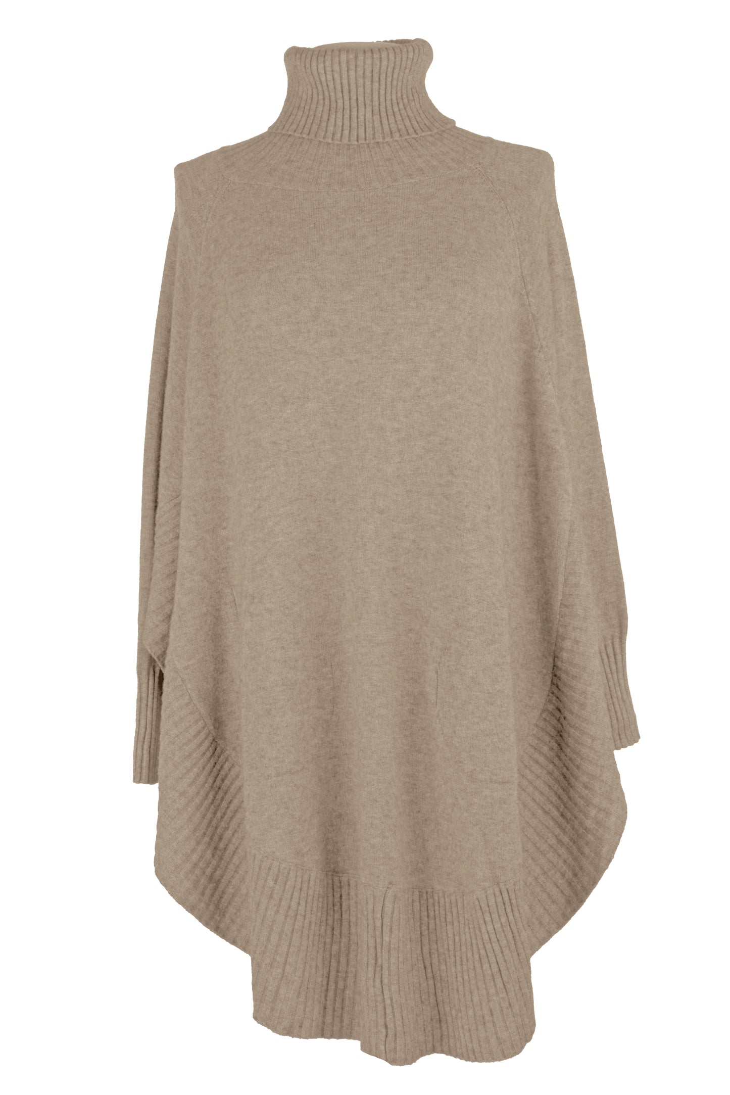 Polo Neck Scoop Jumper