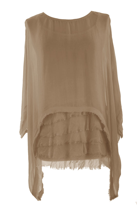 Rara Silk Top with Vest