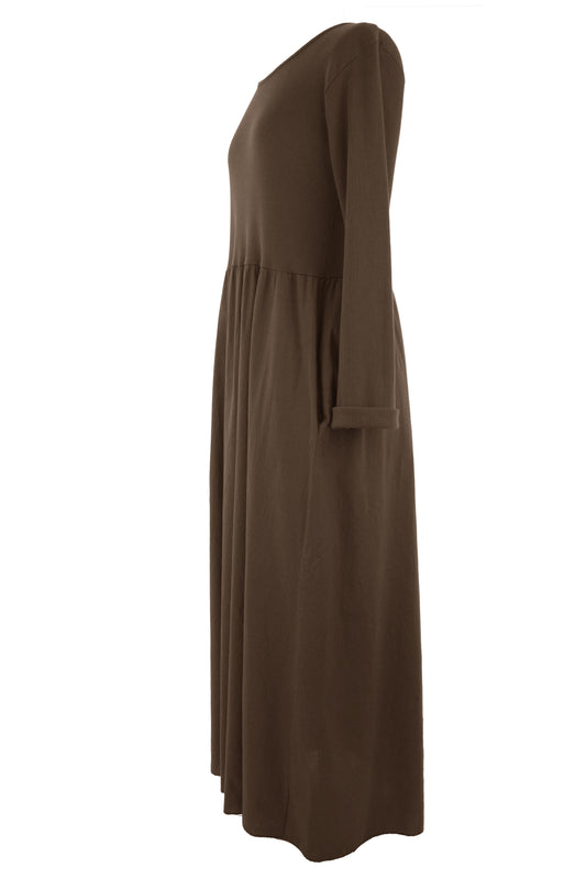 Ribbed Cotton Midi Dress