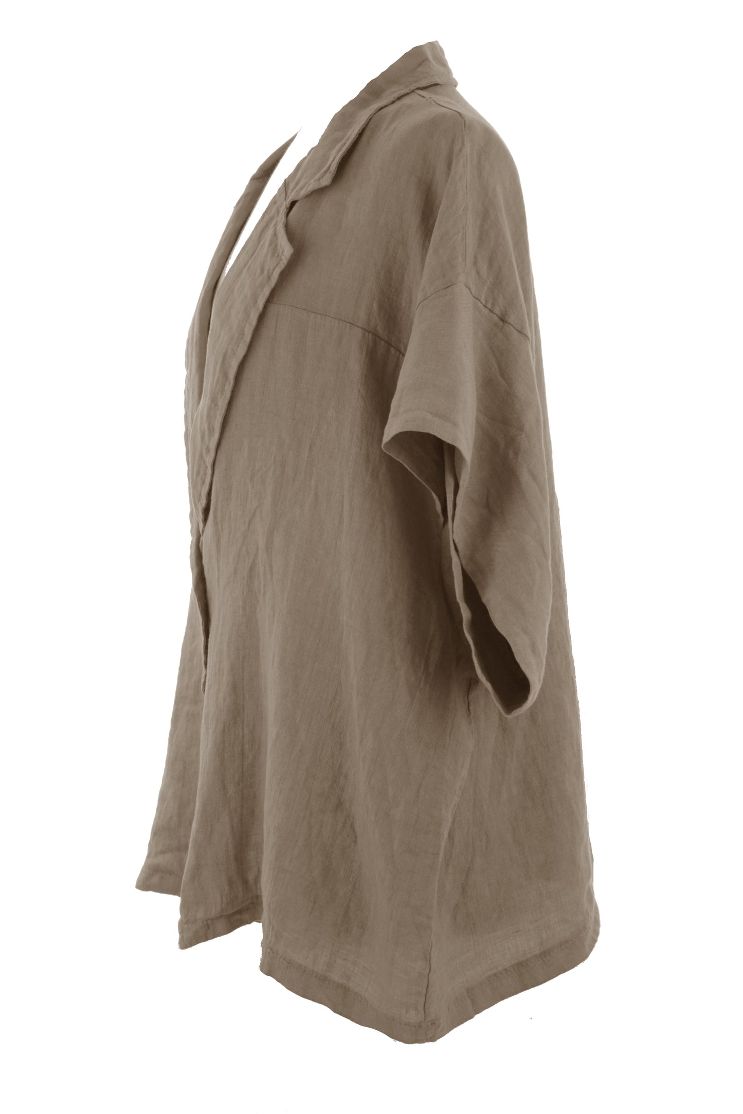 One Button Linen Jacket