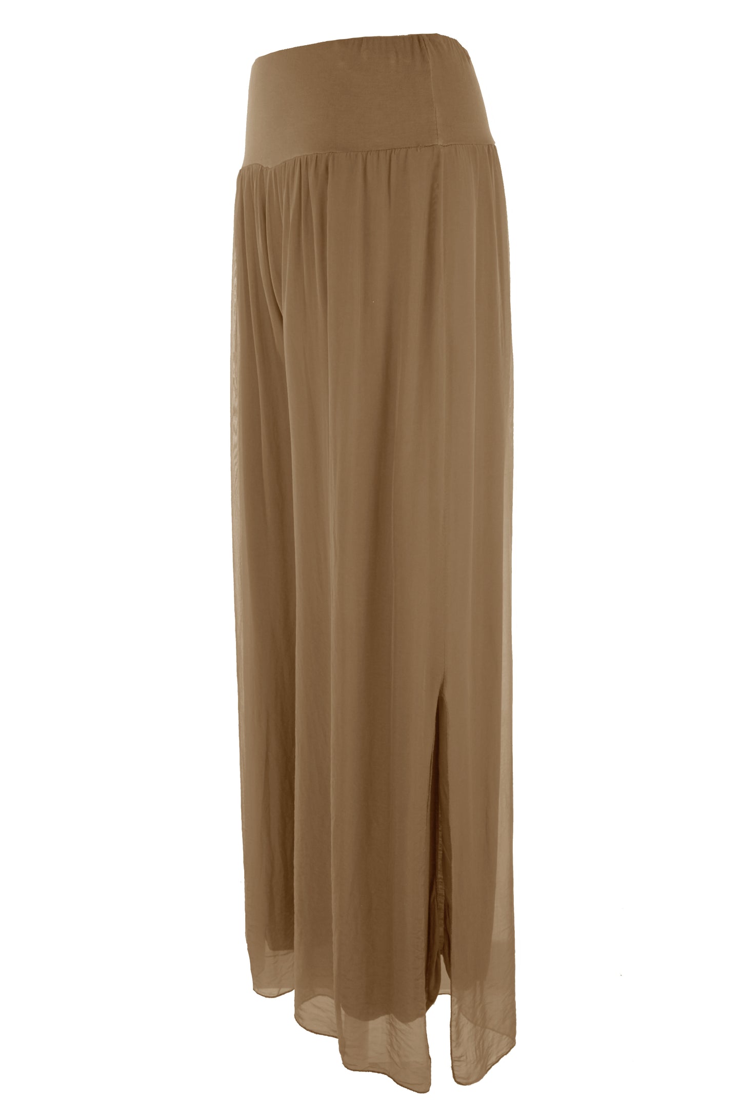 Wide Leg Silk Trouser