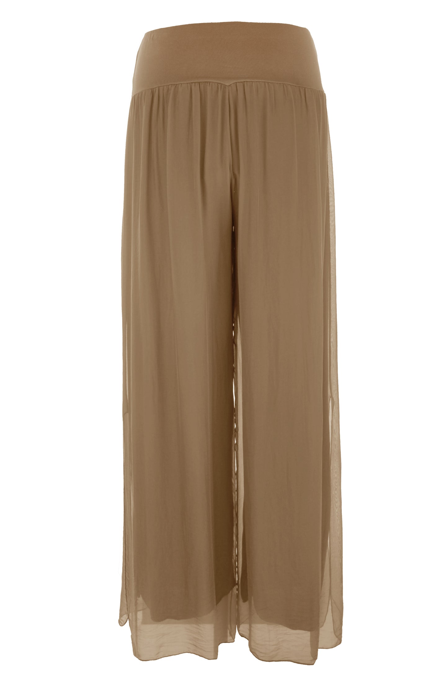 Wide Leg Silk Trouser