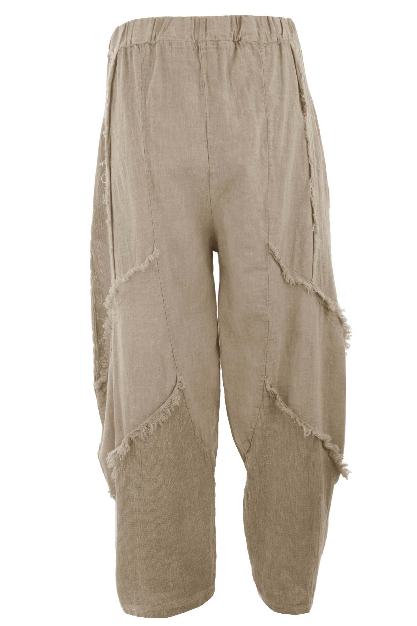 Teabag Linen Panel Trouser