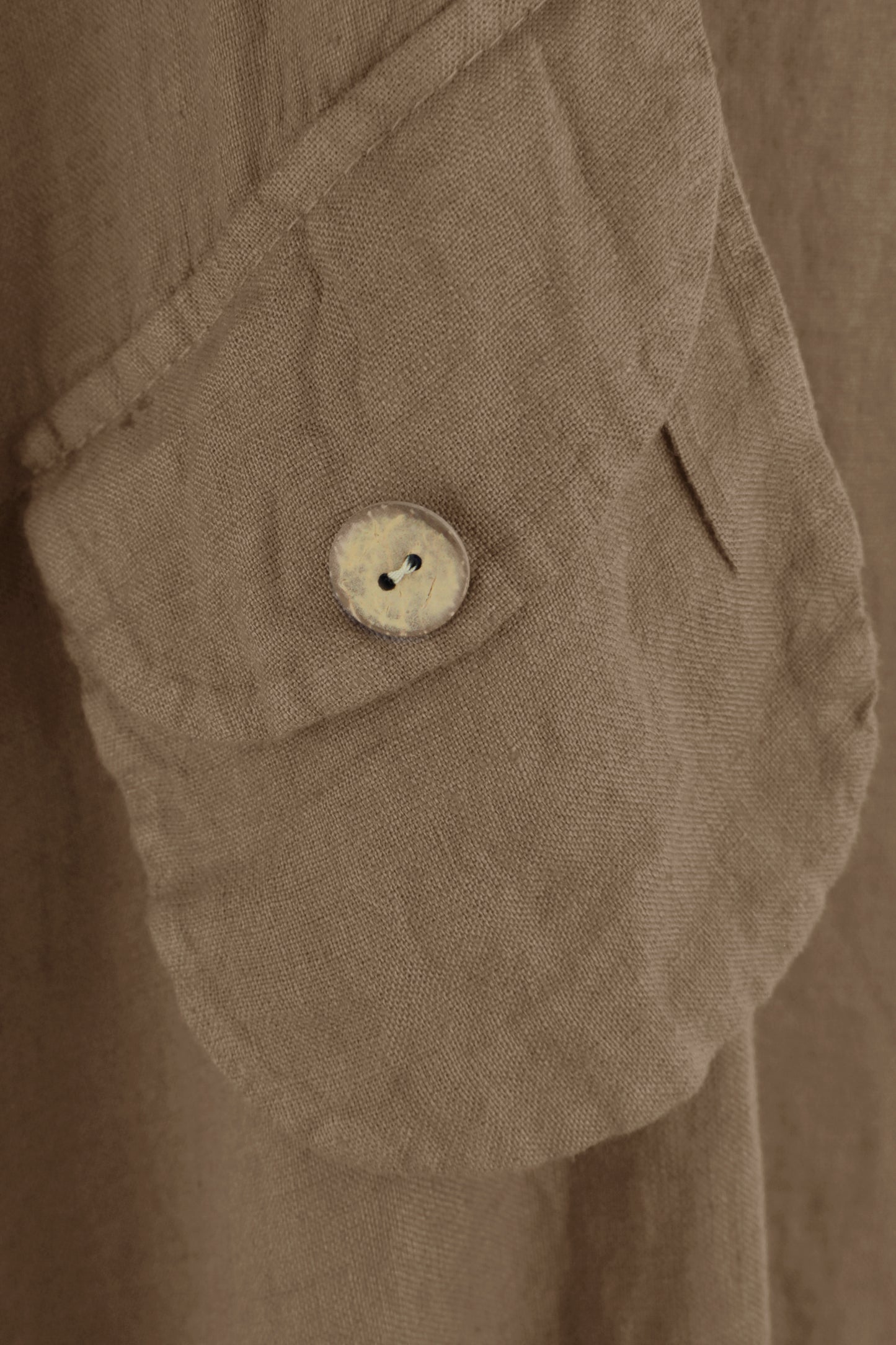 Flap Pocket Linen Jumpsuit