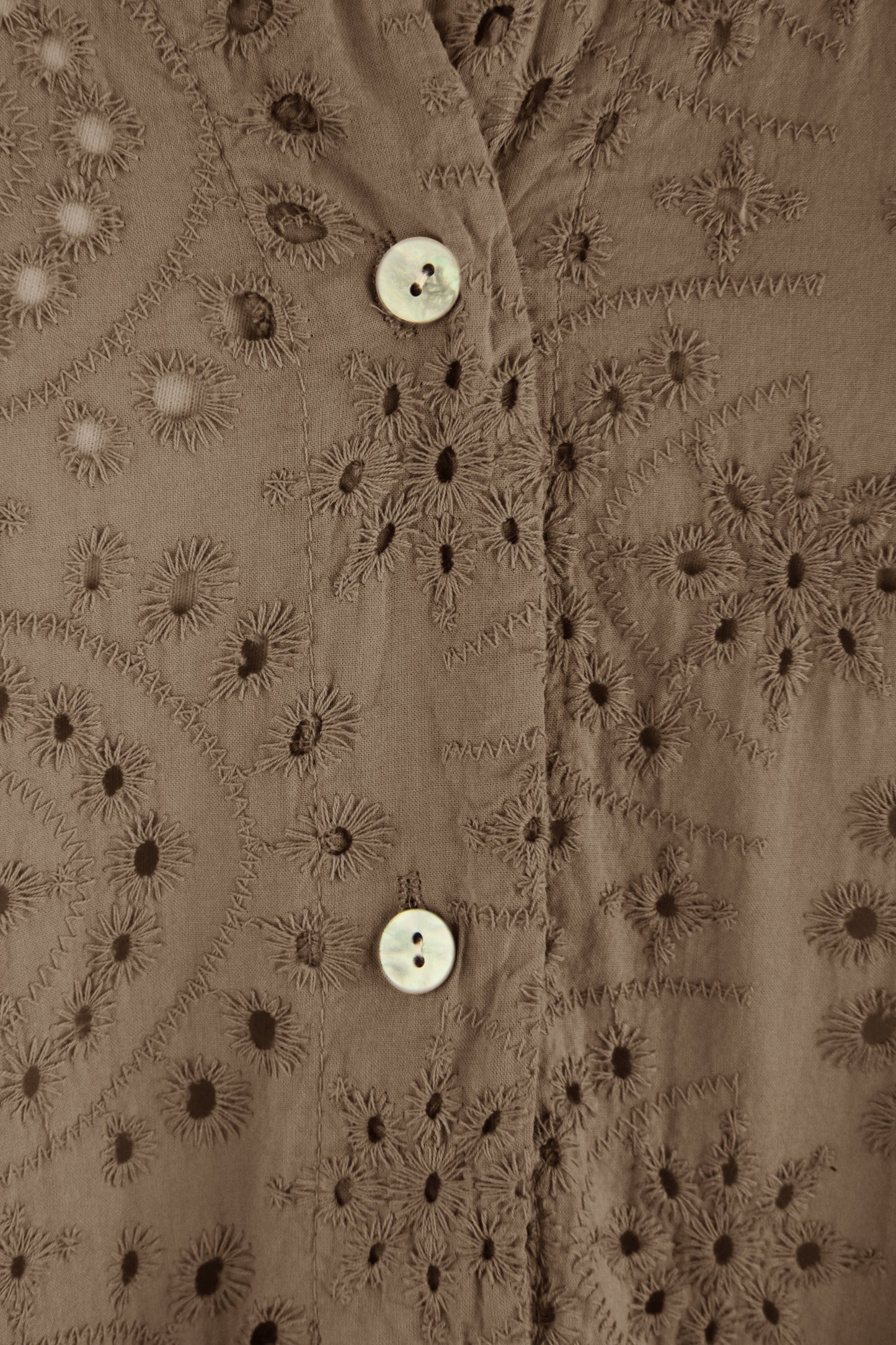 Broderie Anglaise Tiered Tunic Dress