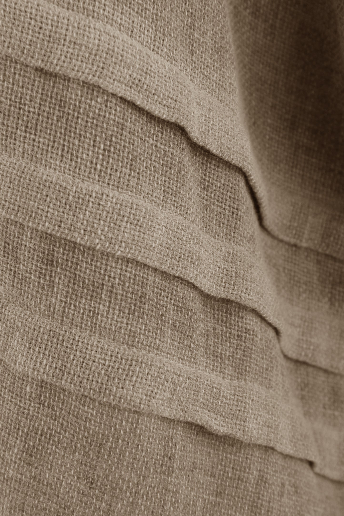 Pleat Detail Teabag Linen Top