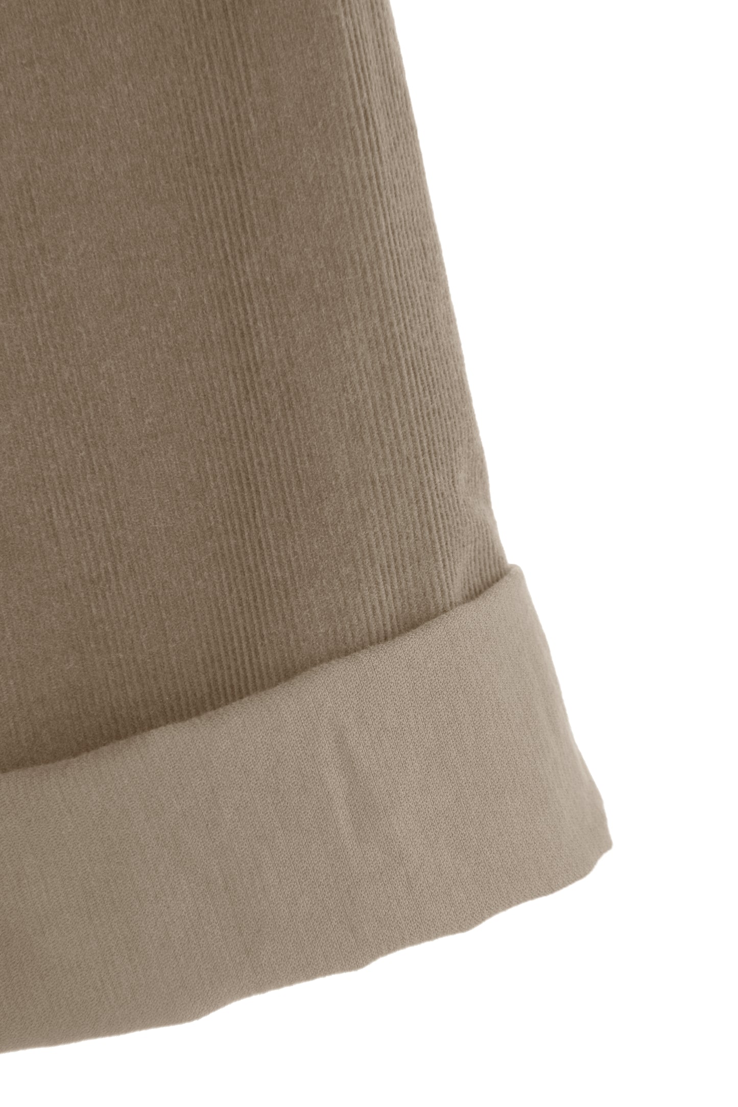 Pleat Panel Detail Corduroy Midi