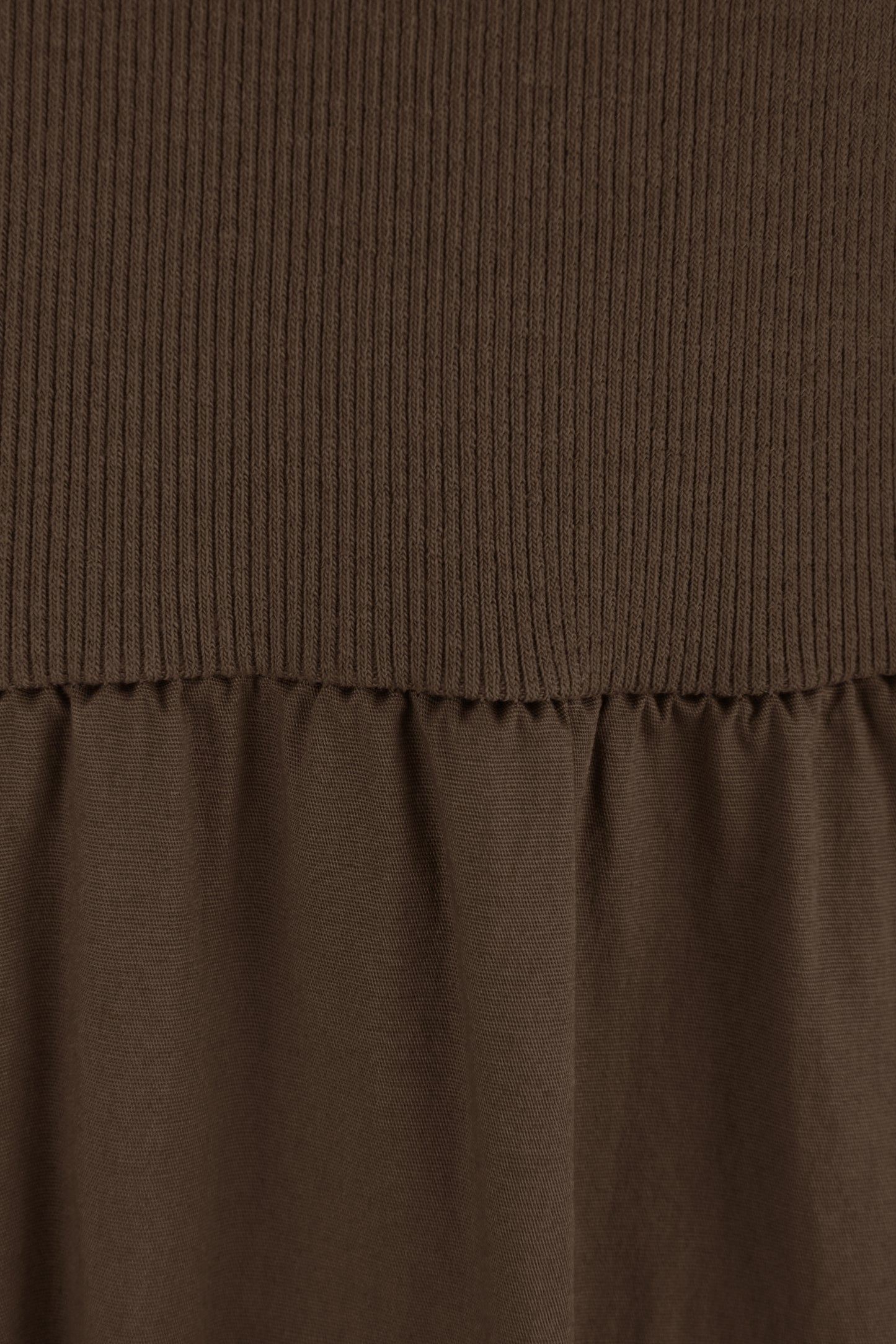 Ribbed Cotton Midi Dress