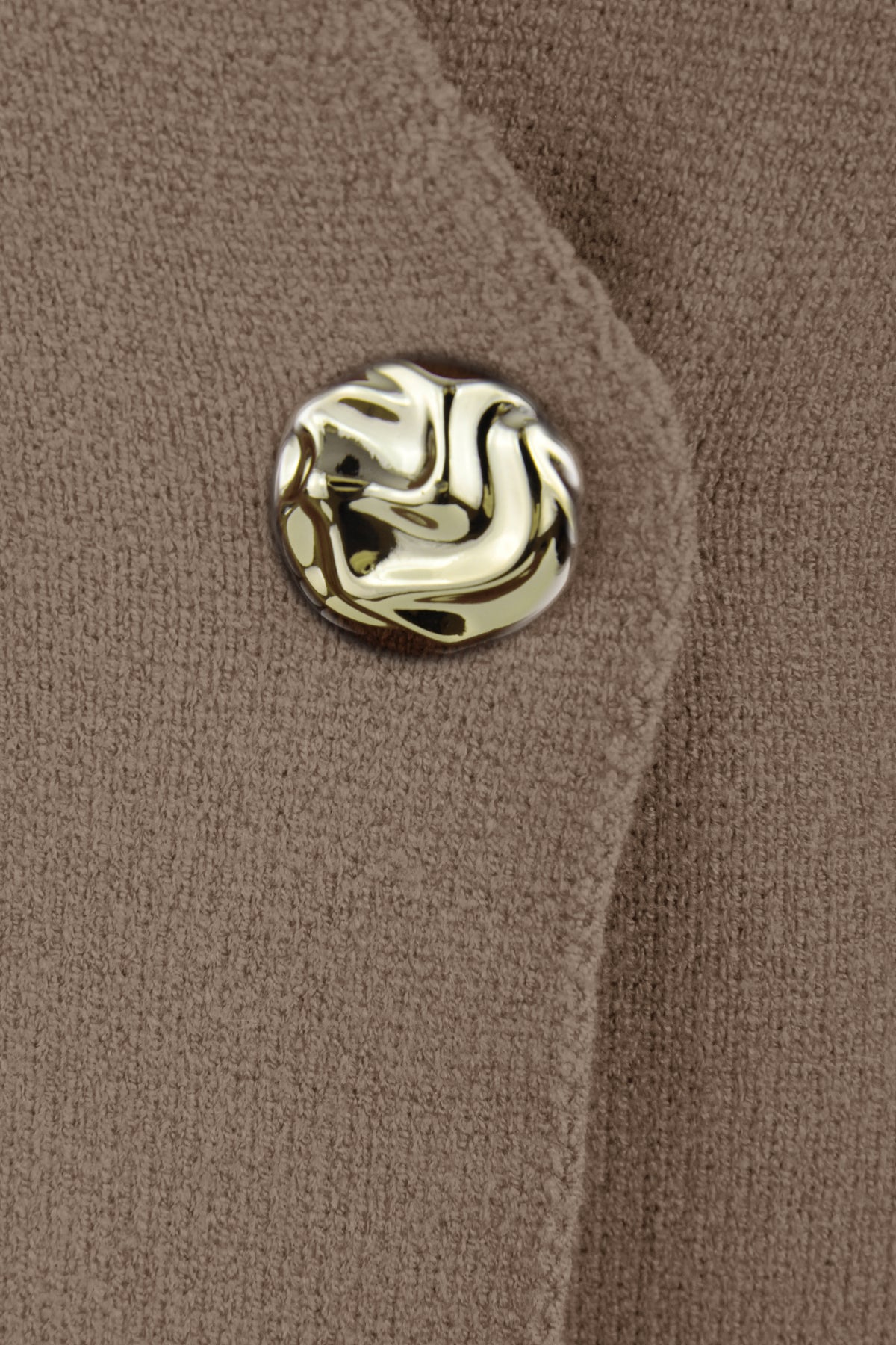 V Neck One Button Knit Cardigan