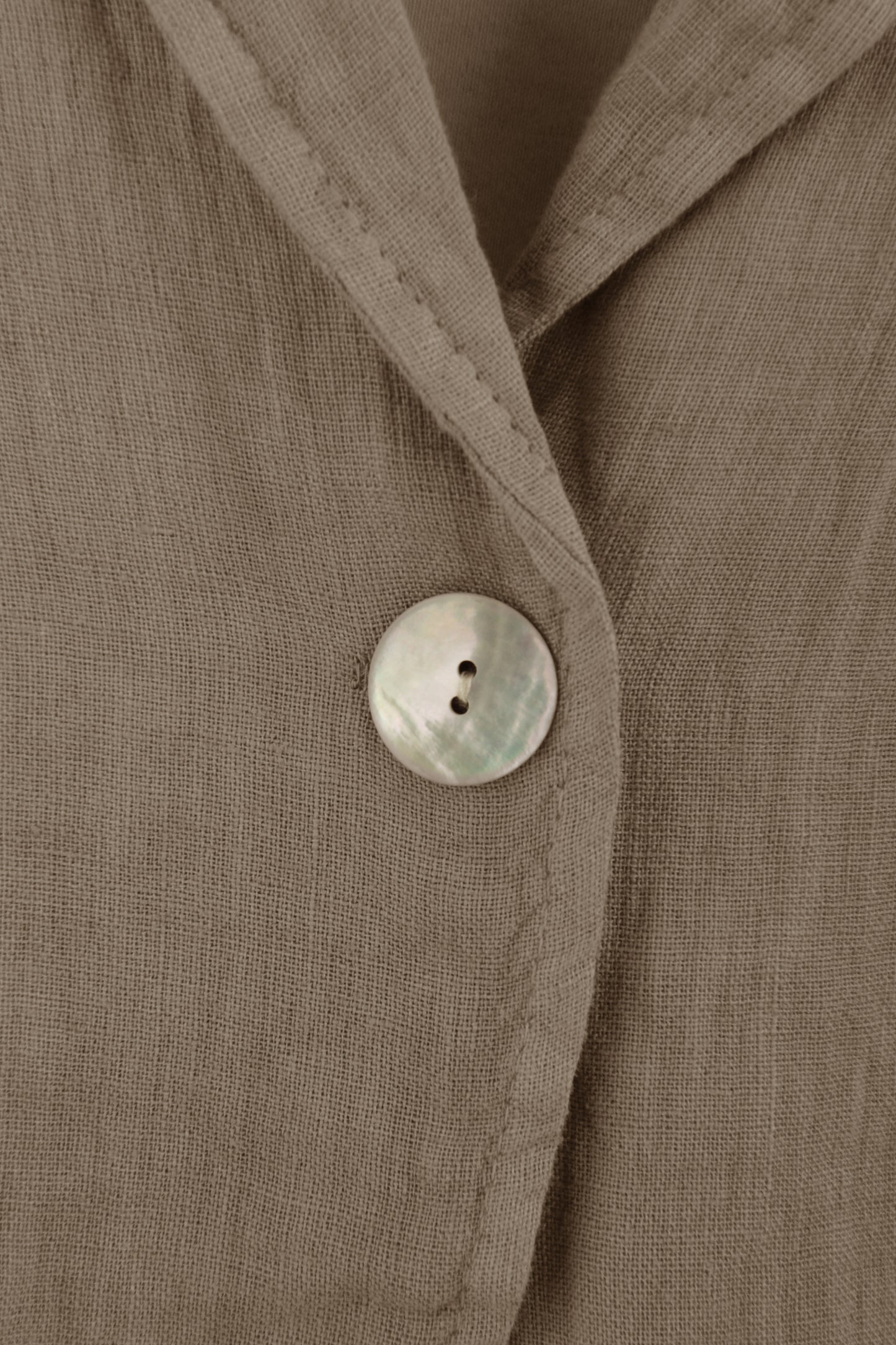 One Button Linen Jacket