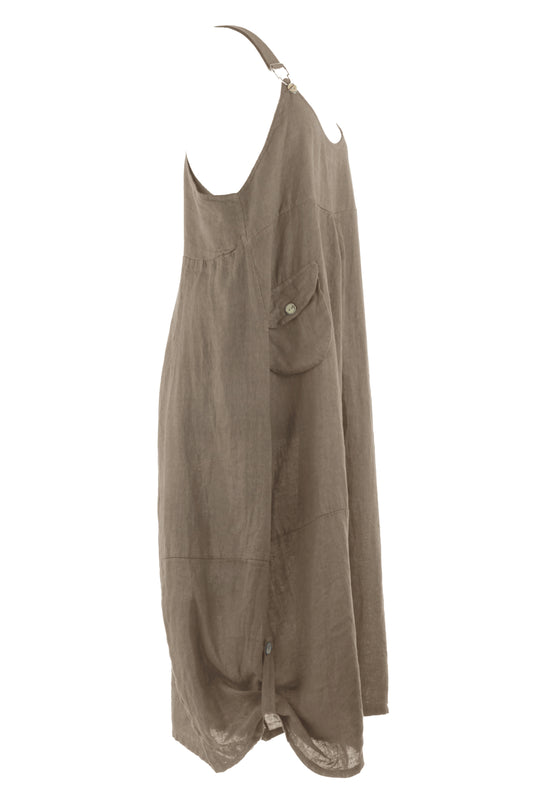 Pinafore Linen Dress