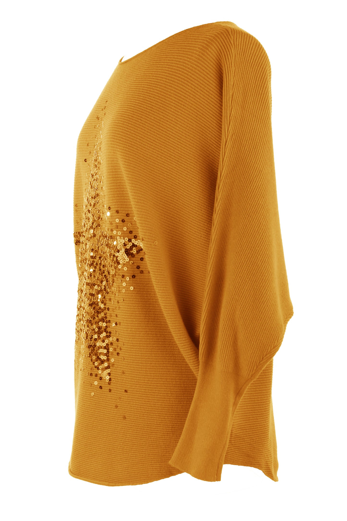 Sequin Star Ribbed Jumper