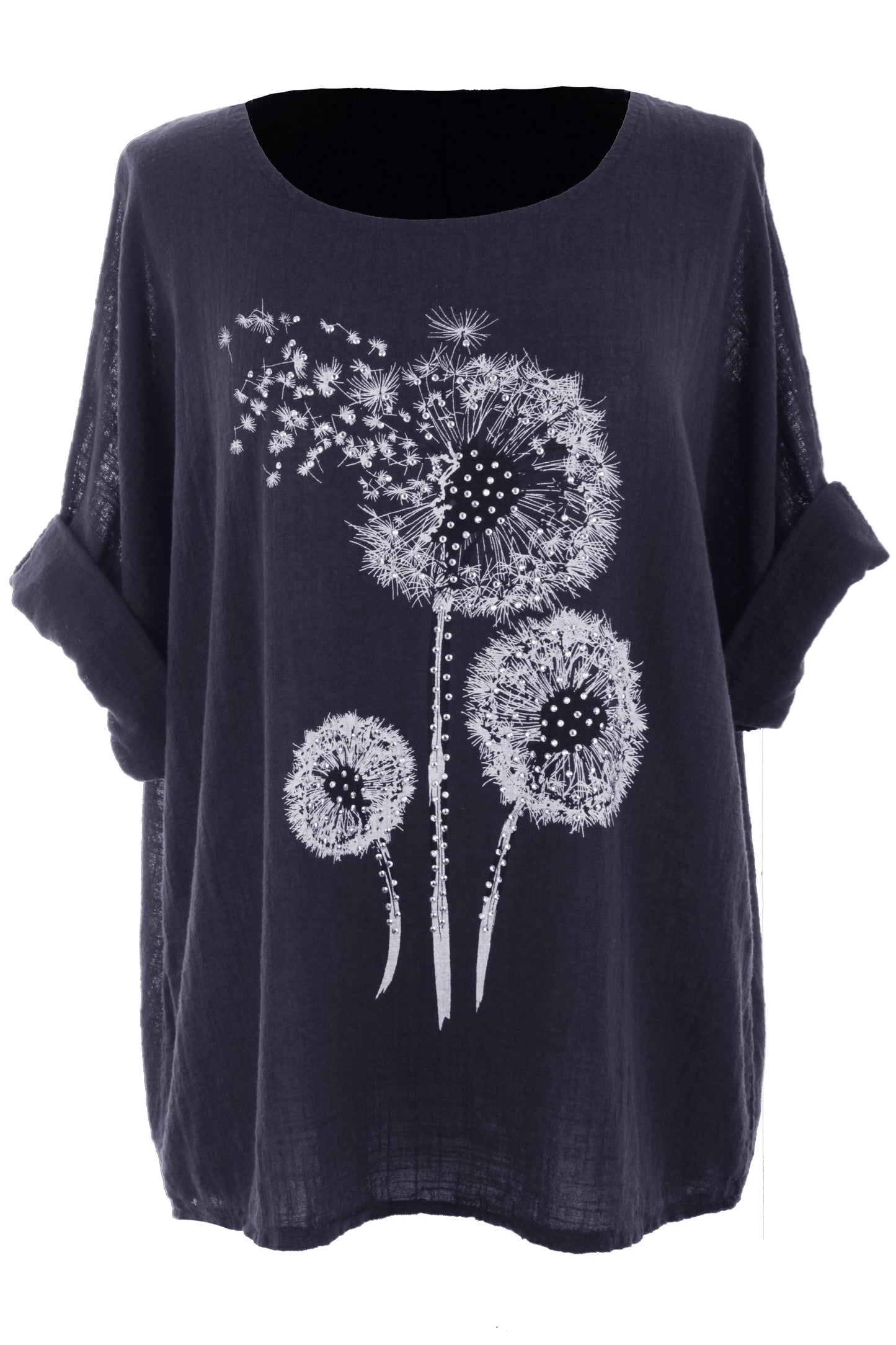 Dandelion Floral Print Cotton Top